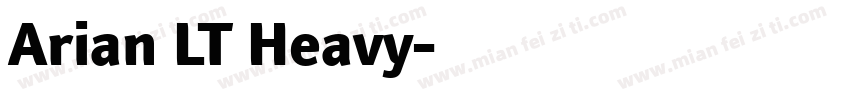 Arian LT Heavy字体转换